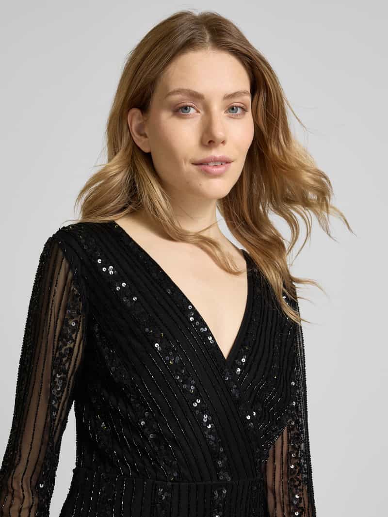 Lace & Beads Cocktailjurk in wikkellook