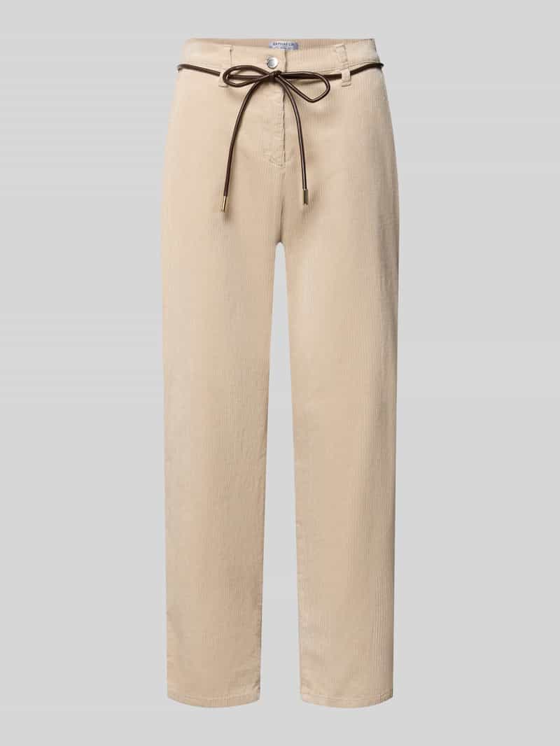 Raphaela By Brax comfort fit wijde broek van mix van katoen en modal model 'Carrie'
