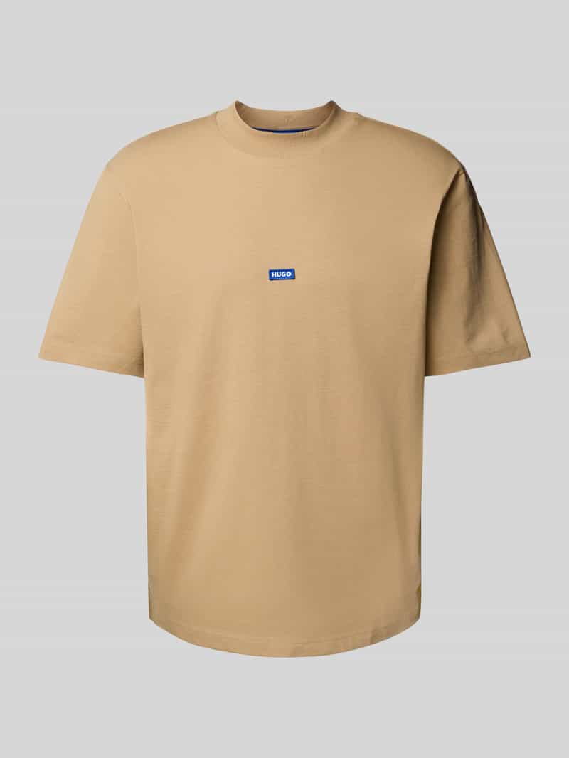 Hugo Blue T-shirt met labeldetail
