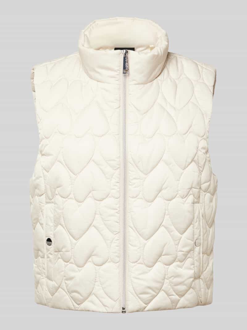 s.Oliver BLACK LABEL Regular fit bodywarmer met hartmotief