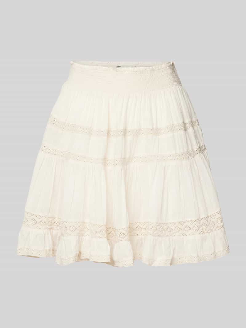 NEO NOIR Minirok met gehaakt kant model 'Callia'