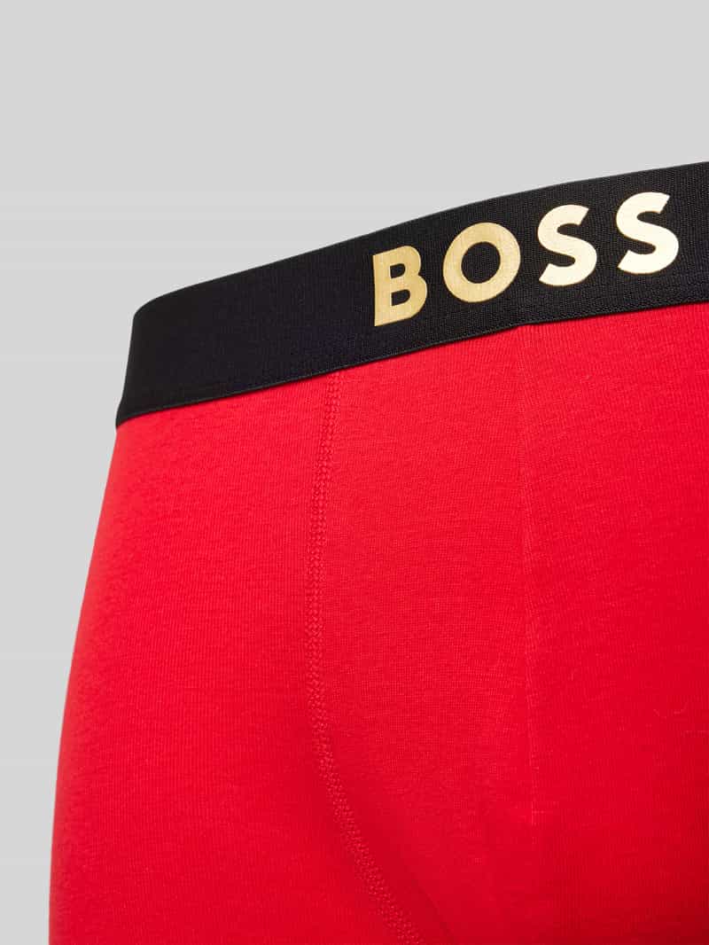 Boss Boxershort met labelprint in een set van 2 stuks