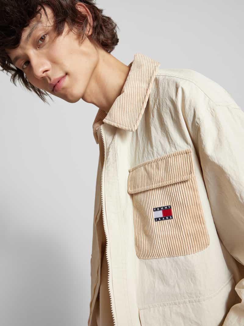 Tommy Jeans Jack met labelstitching en klepzakken
