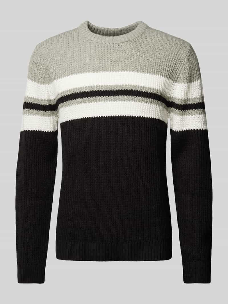 Jack & jones Gebreide pullover met ronde hals, model 'SANDER'