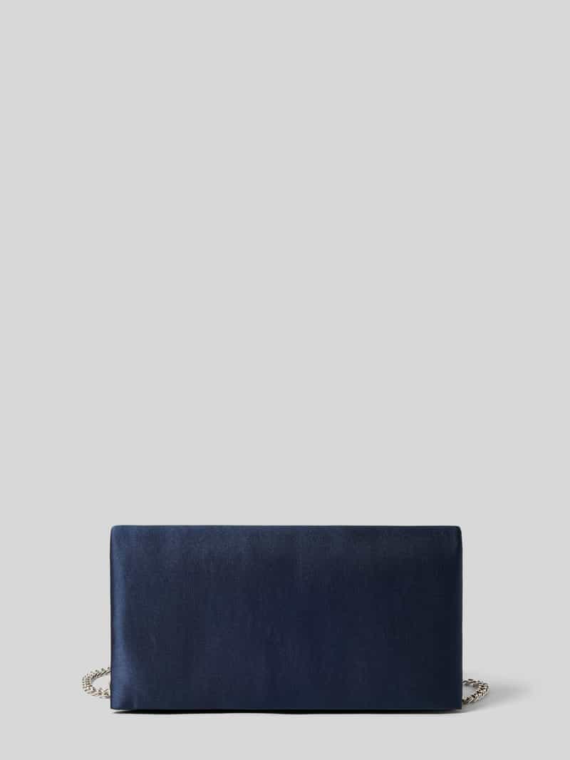 Clutch met schouderband in metallic