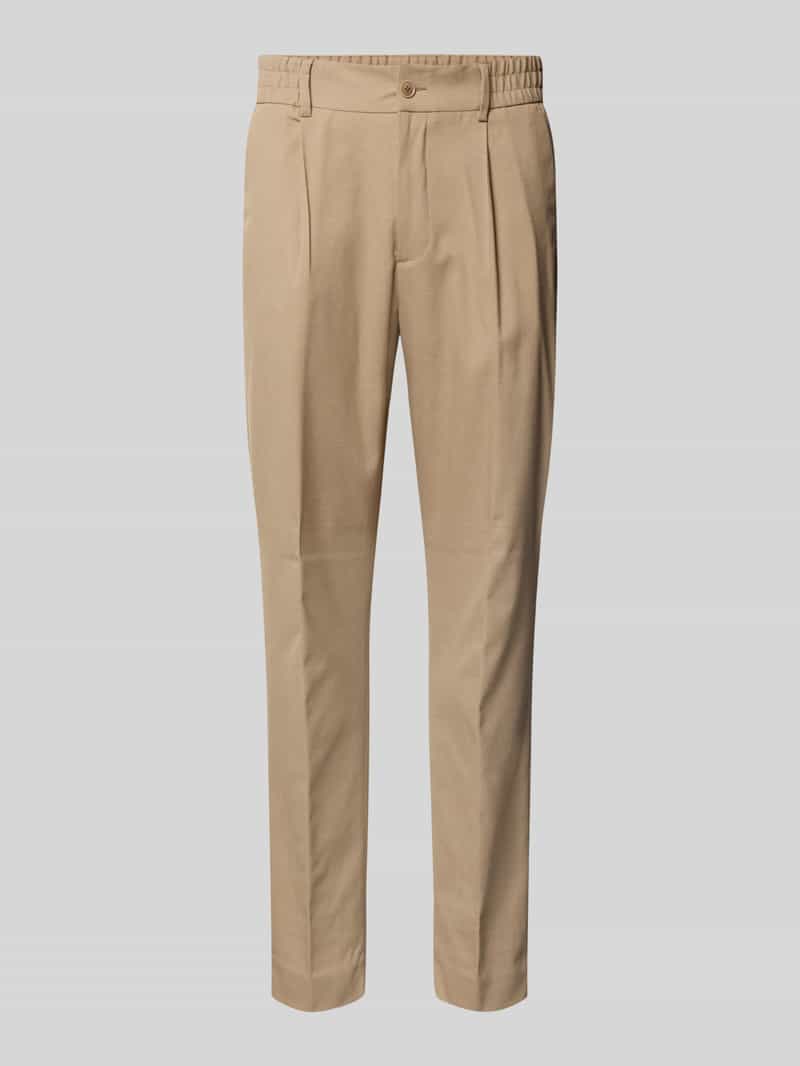 s.Oliver BLACK LABEL Slim fit pantalon met elastische band
