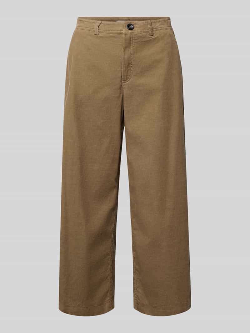MORE & MORE Wide leg broek met structuurmotief