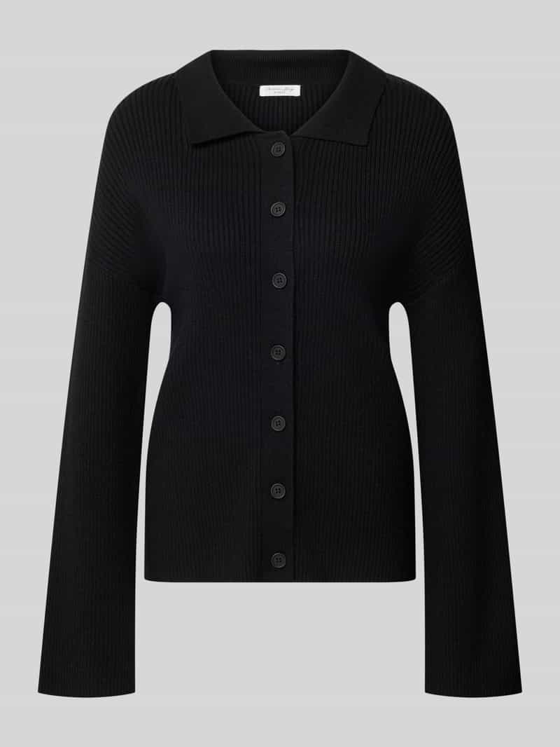 Christian Berg Woman Cardigan van viscosemix met polokraag