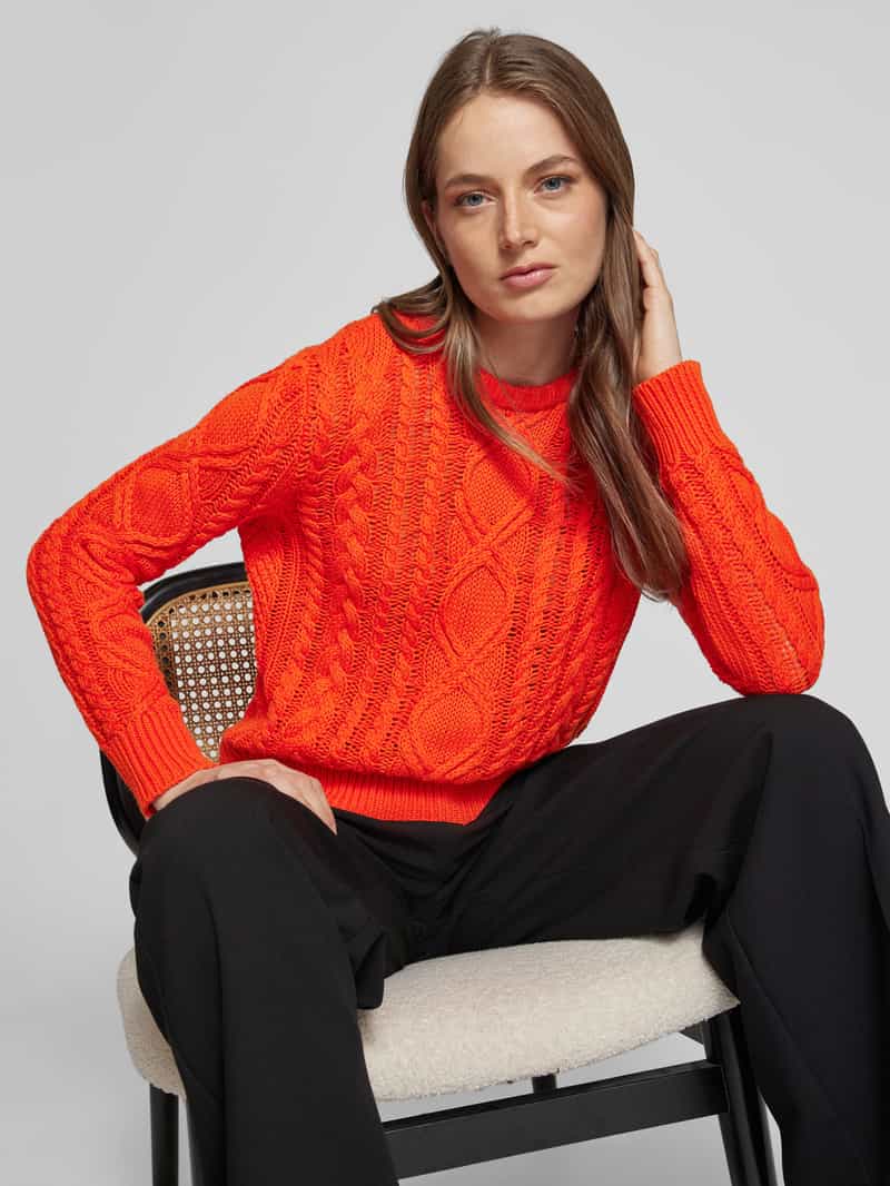 Lauren Ralph Lauren Gebreide pullover met ribboorden model 'HILVAITE'