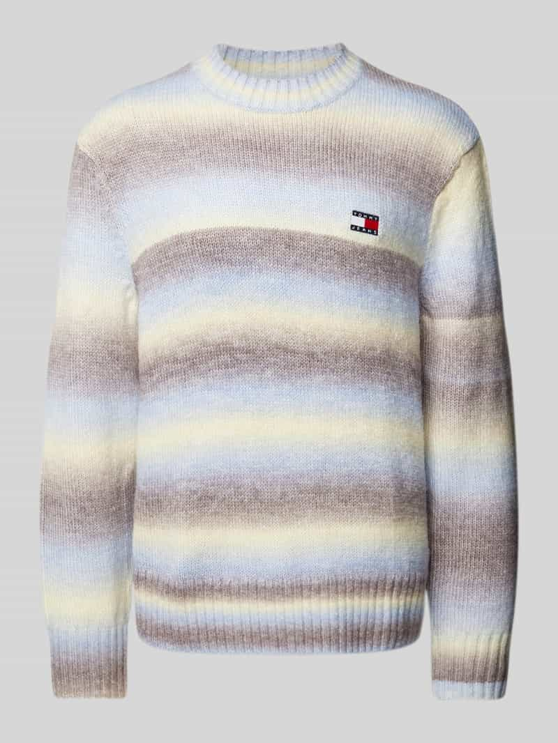 Tommy Jeans Gebreide pullover met labelstitching