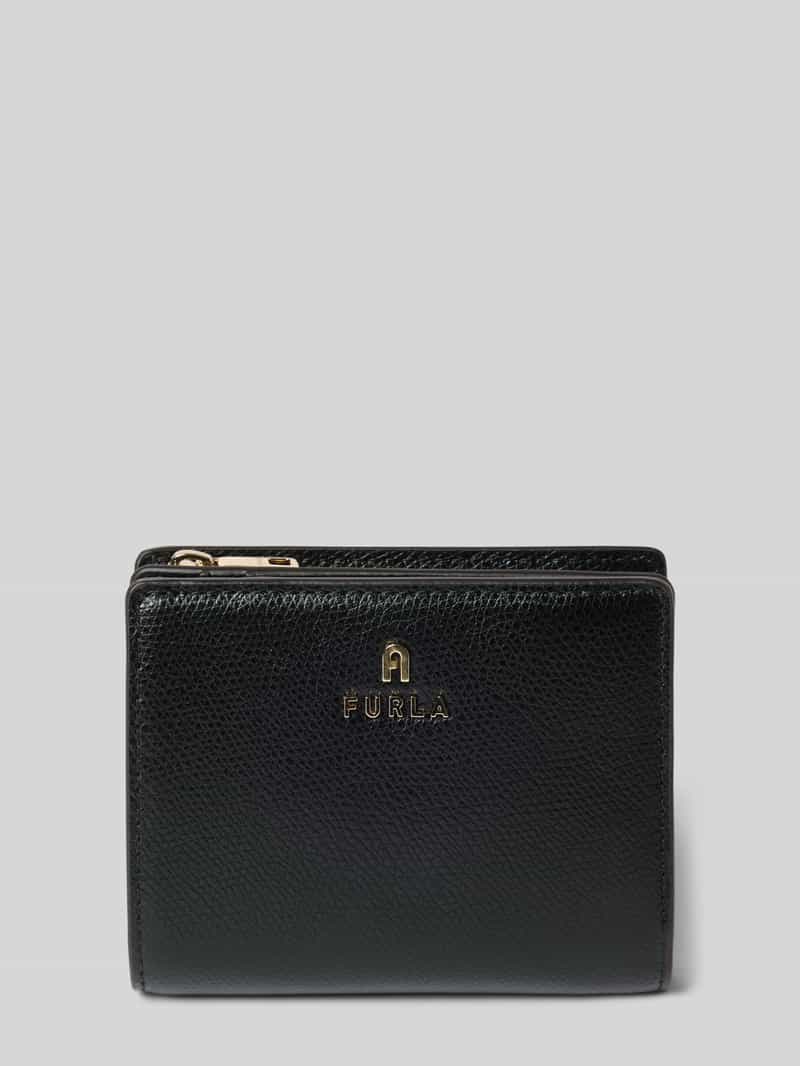 Portemonnee met labeldetail model 'CAMELIA'