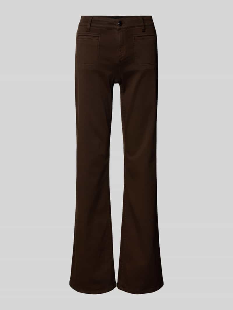 CAMBIO Flared cut broek met paspelzakken model 'TESS'