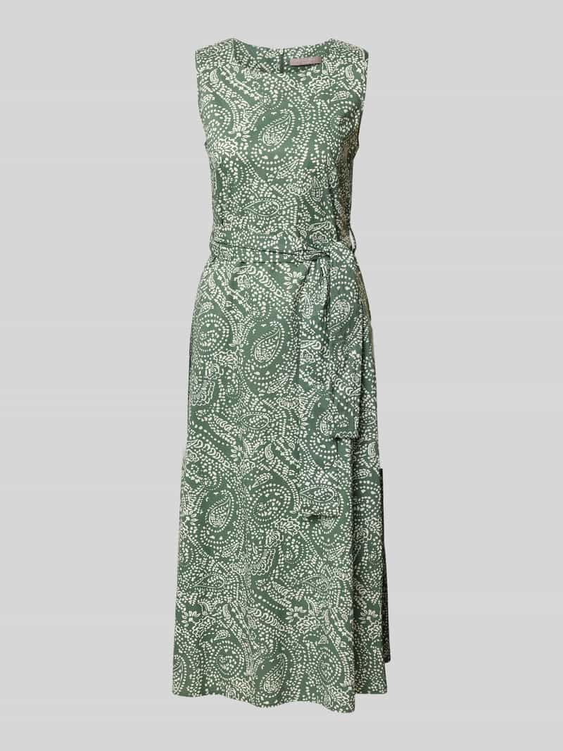 Christian Berg Woman Selection Midi-jurk met strikceintuur