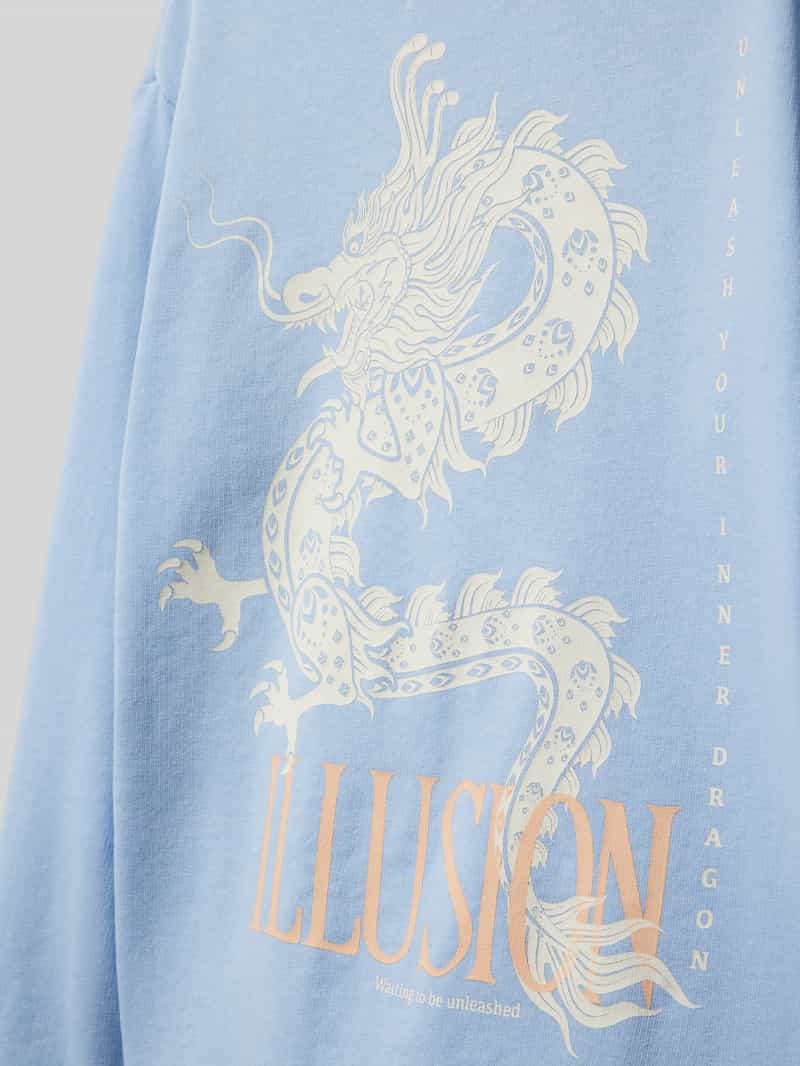 jack & jones Comfort fit sweatshirt met statementprint