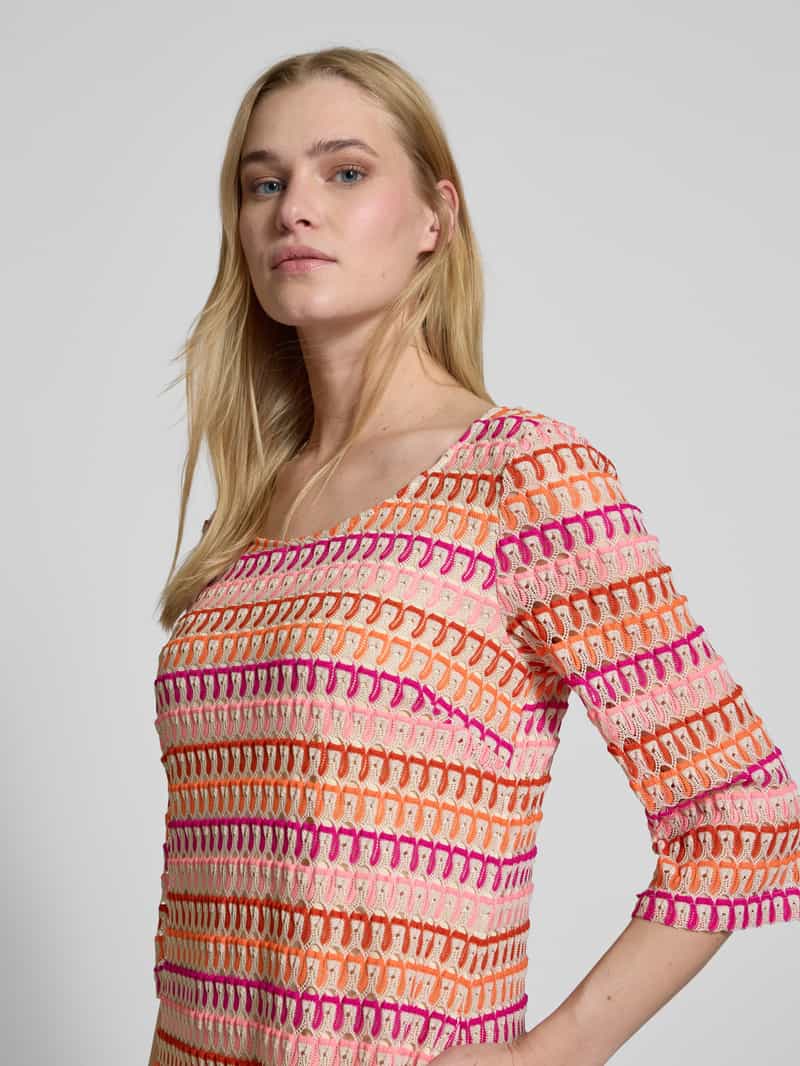 ROBE LÉGÈRE Knielange gebreide jurk met ronde hals