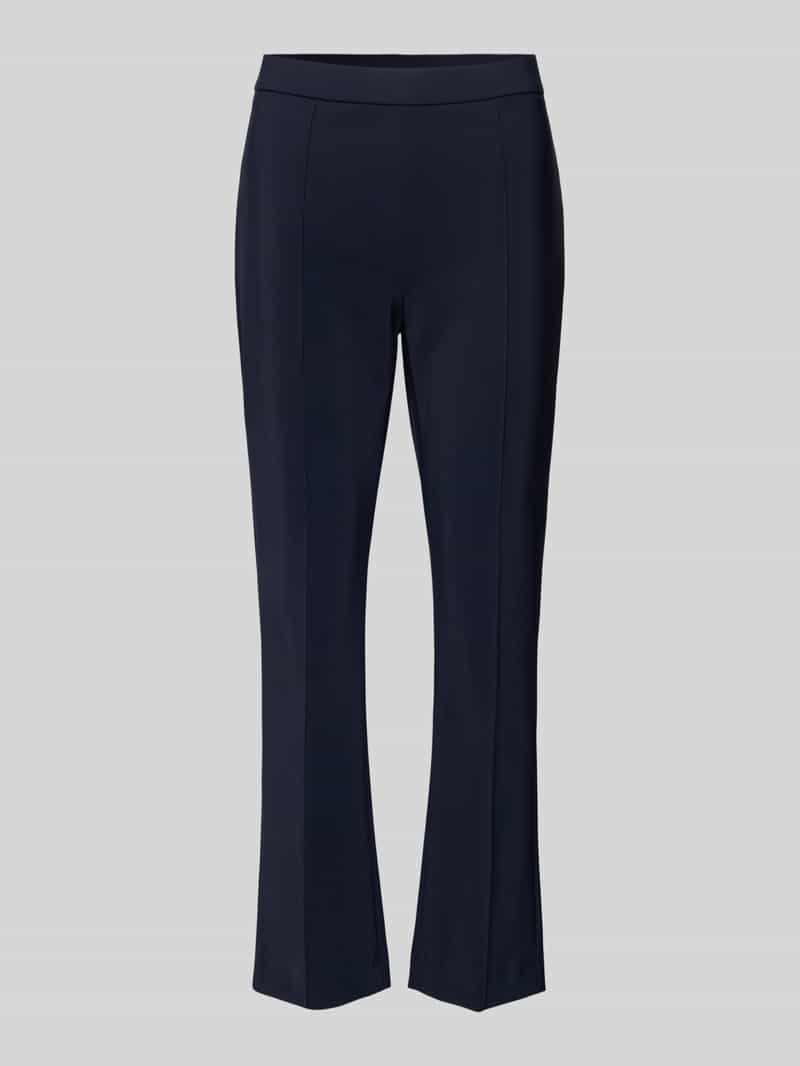 RAFFAELLO ROSSI Bootcut stoffen broek met vaste persplooien model 'MACY'