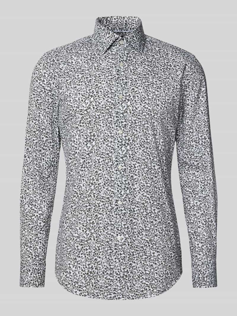 Boss Slim fit overhemd van katoenmix