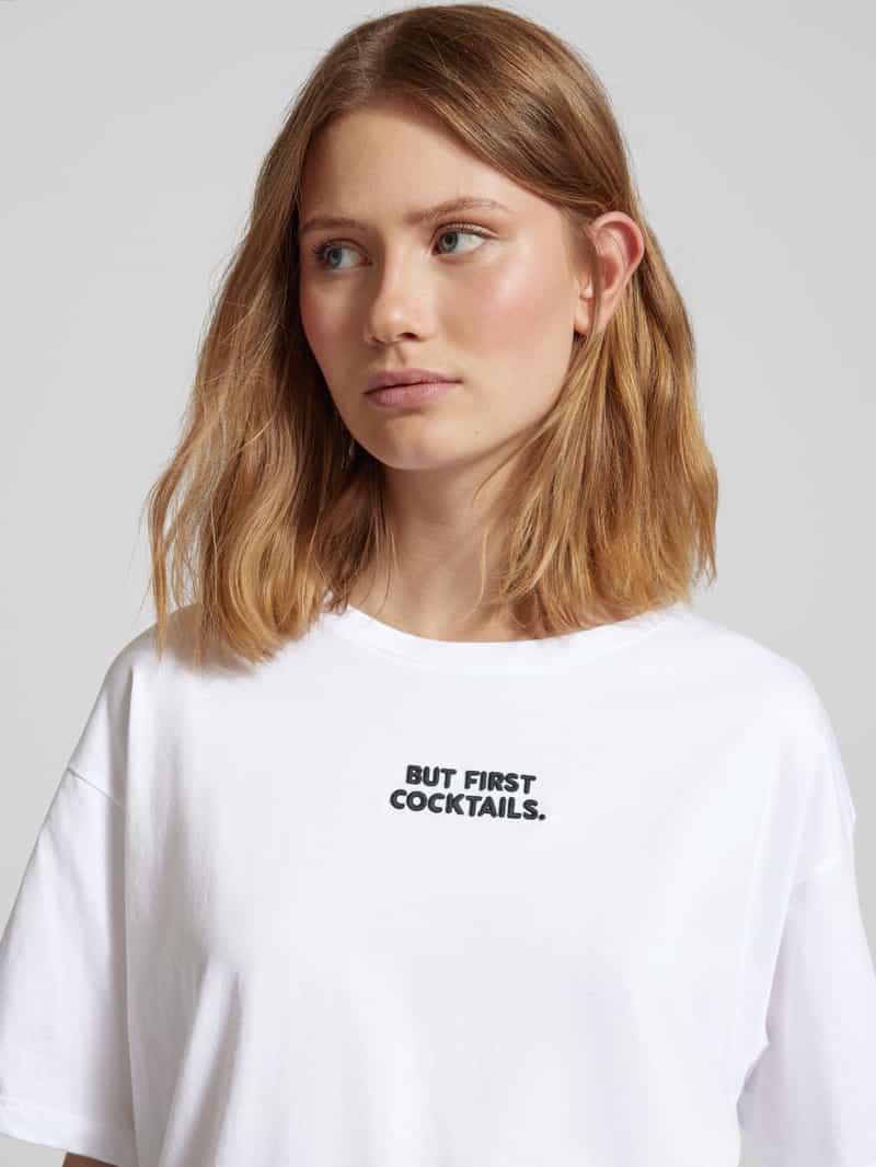 Smith and Soul Oversized T-shirt met sattementstitching