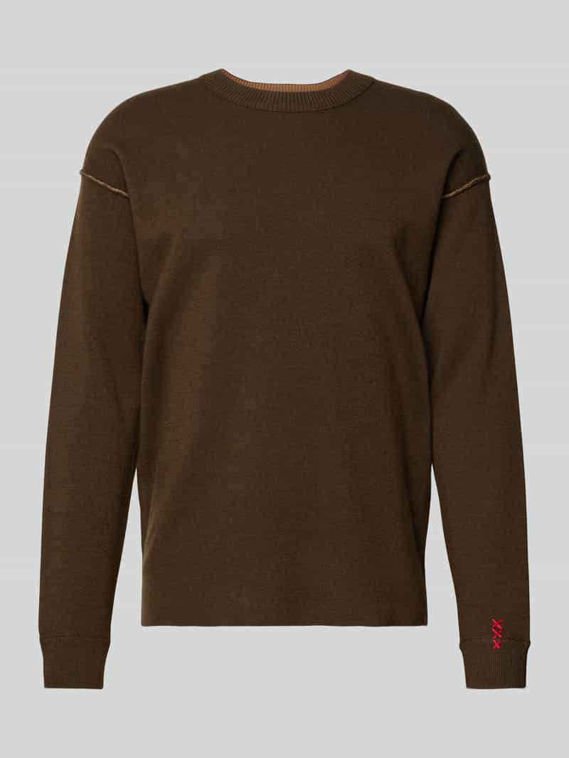 Scotch & Soda Gebreide pullover met ronde hals