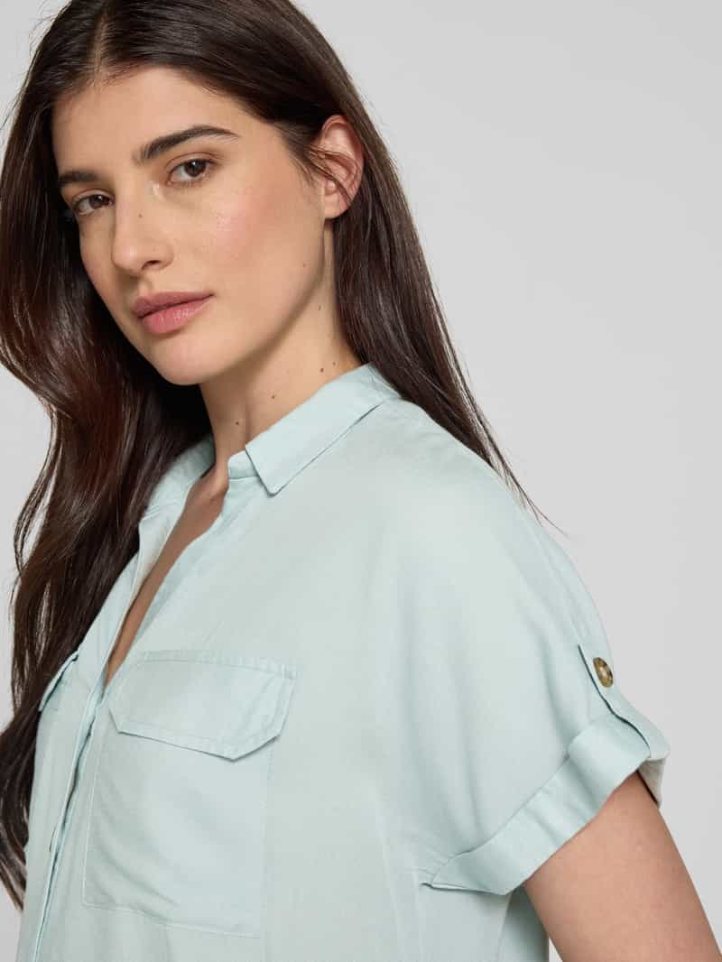 Vero Moda Regular fit overhemdblouse met borstzakken model 'BUMPY'