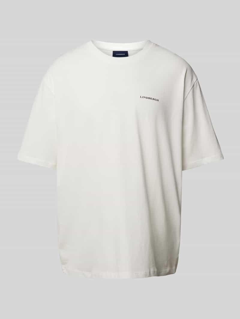 lindbergh Oversized T-shirt met labelprint