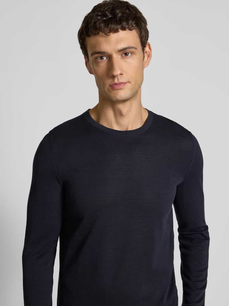 Marc O'Polo Regular fit gebreide pullover van puur katoen × DFB Travel Collection