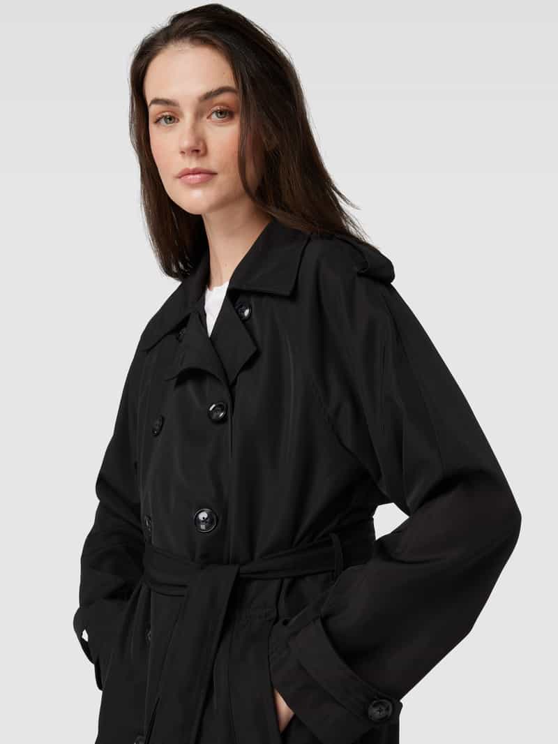 WITHBLACK Trenchcoat met platte kraag