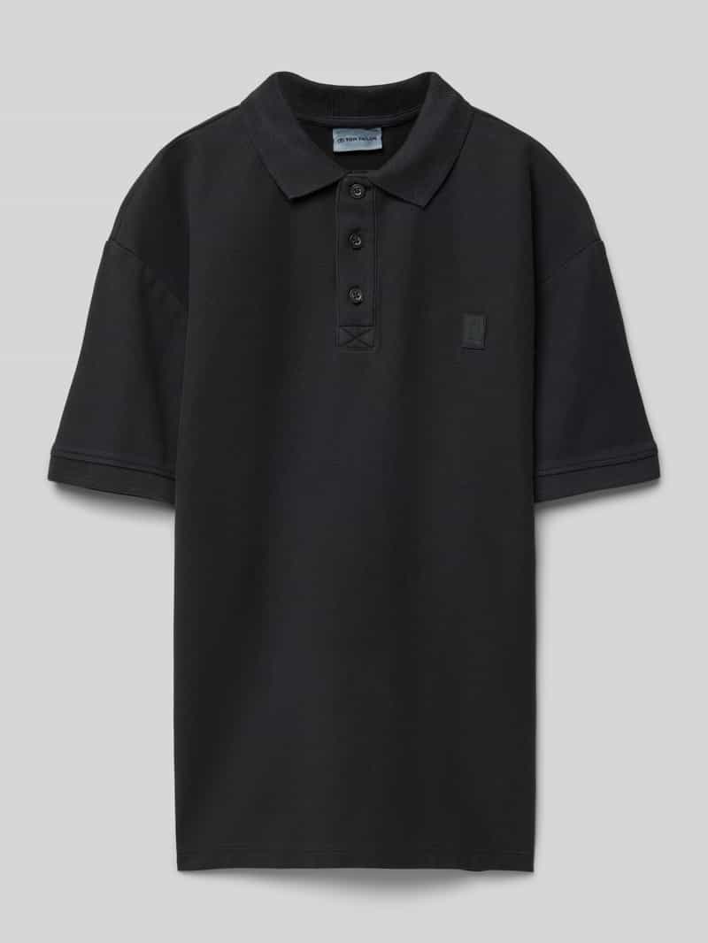 Tom Tailor Oversized poloshirt van piqué