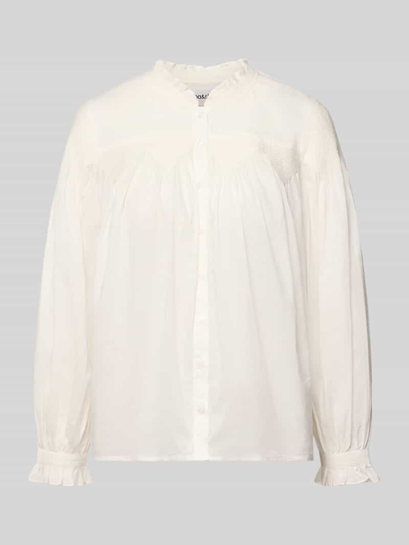 BA&SH regular fit blouse met opstaande kraag model 'TONIA'