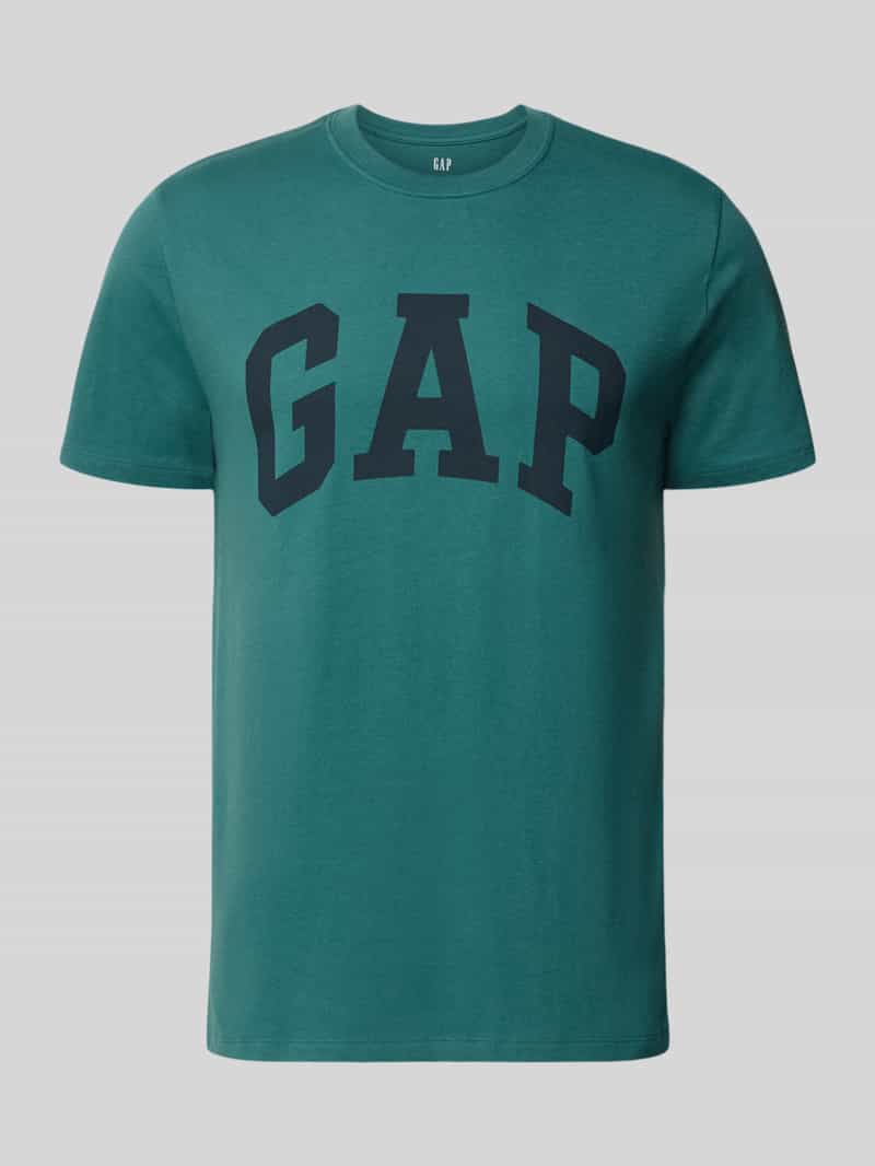 T-shirt met logo en ronde hals