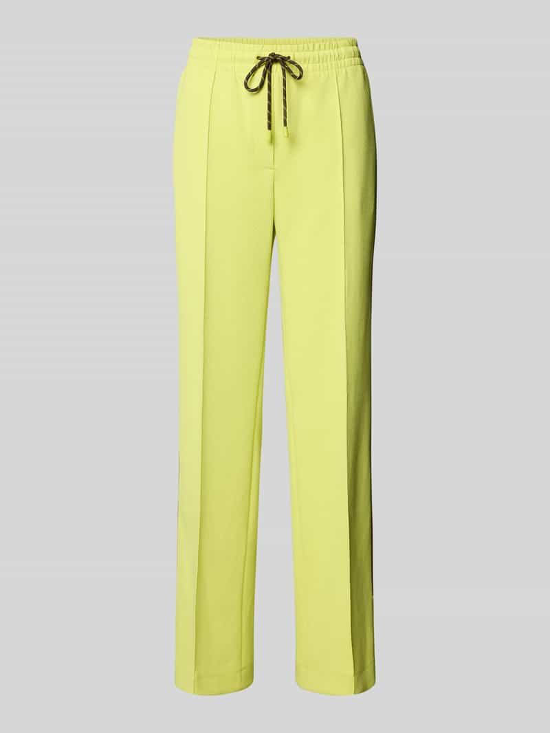 Marc Cain Straight fit broek met tunnelkoord