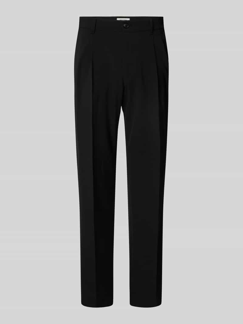 drykorn Regular fit broek met bandplooien en viscose model 'LEEK'