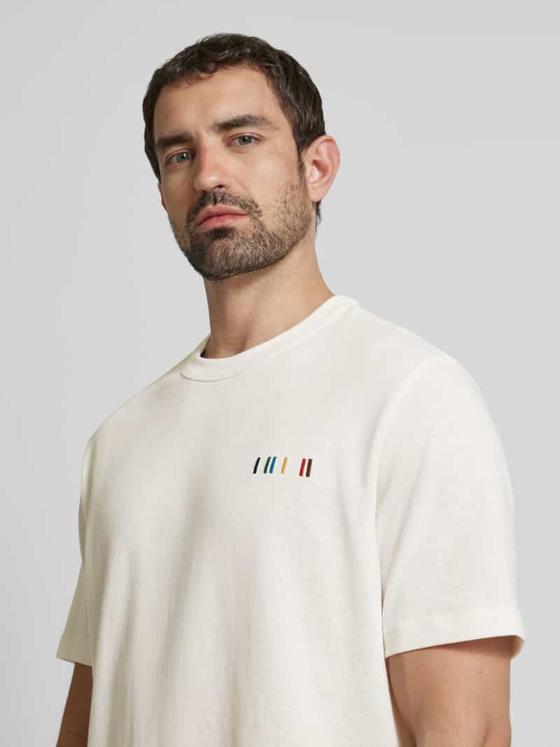 Paul Smith T-shirt met motiefstitching