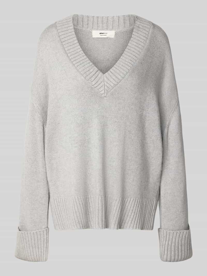 Gina Tricot Loose fit gebreide pullover met wol