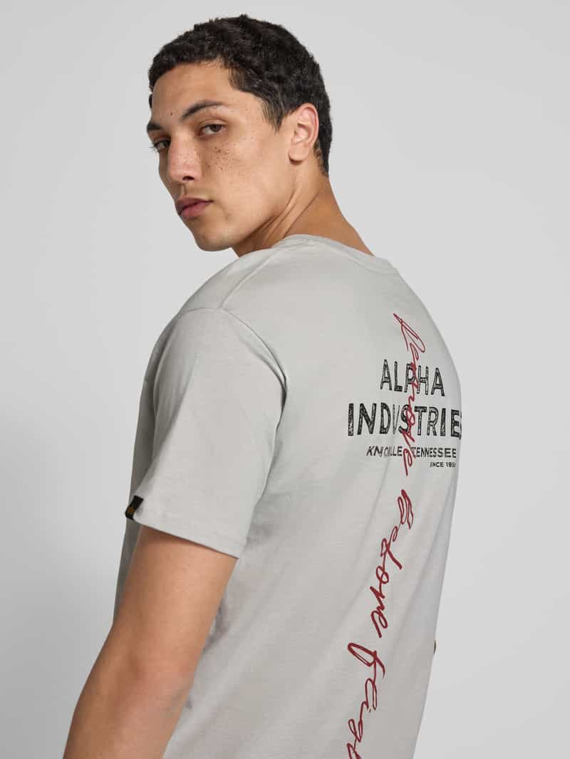 alpha industries T-shirt met labelprint