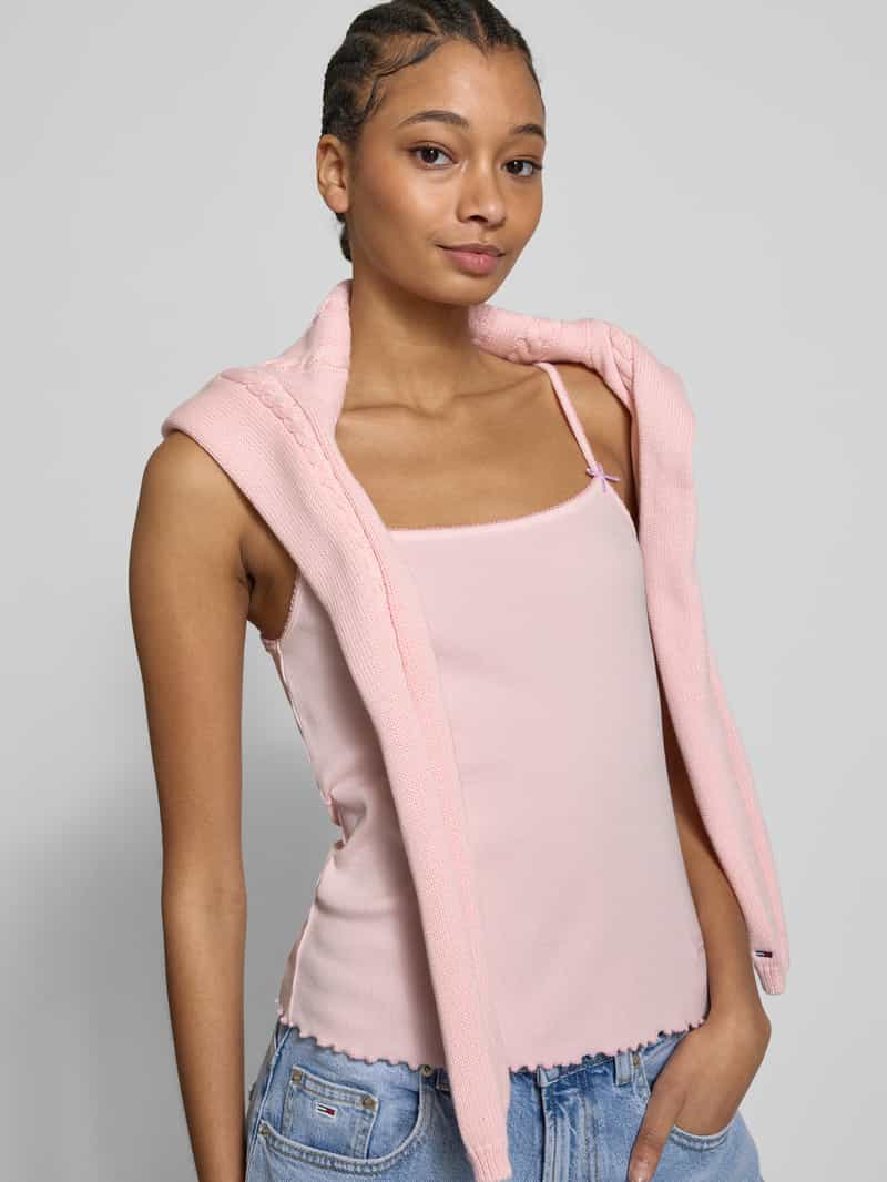 Tommy Jeans Slim fit top in riblook