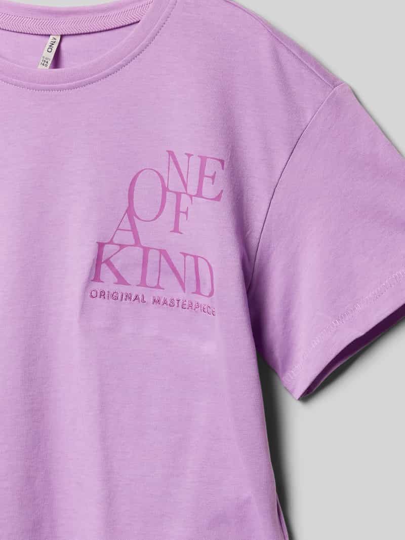 Only Regular fit korte top van puur katoen model 'LEONA'