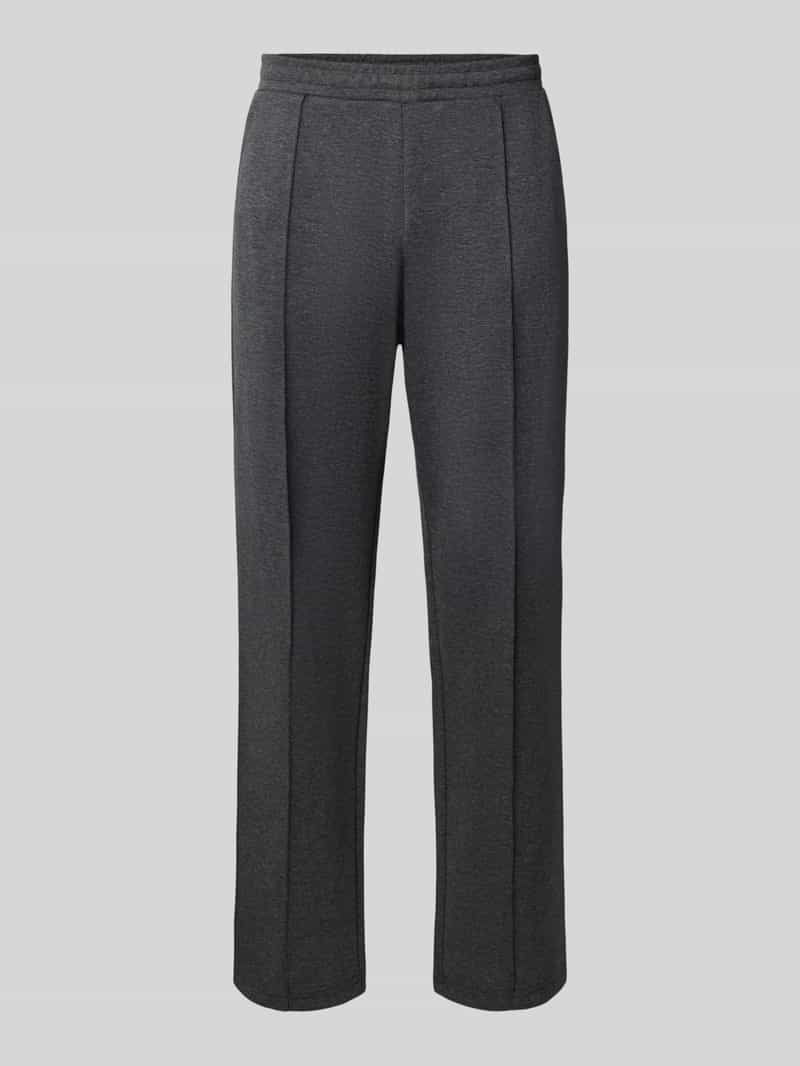 straight fit sweatpants met elastische band
