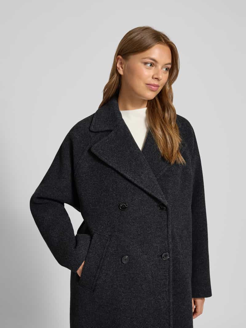 Marc O'Polo Oversized wollen jas met reverskraag