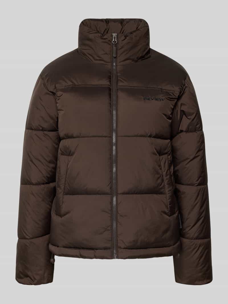 Review Gewatteerd jack met labelstitching
