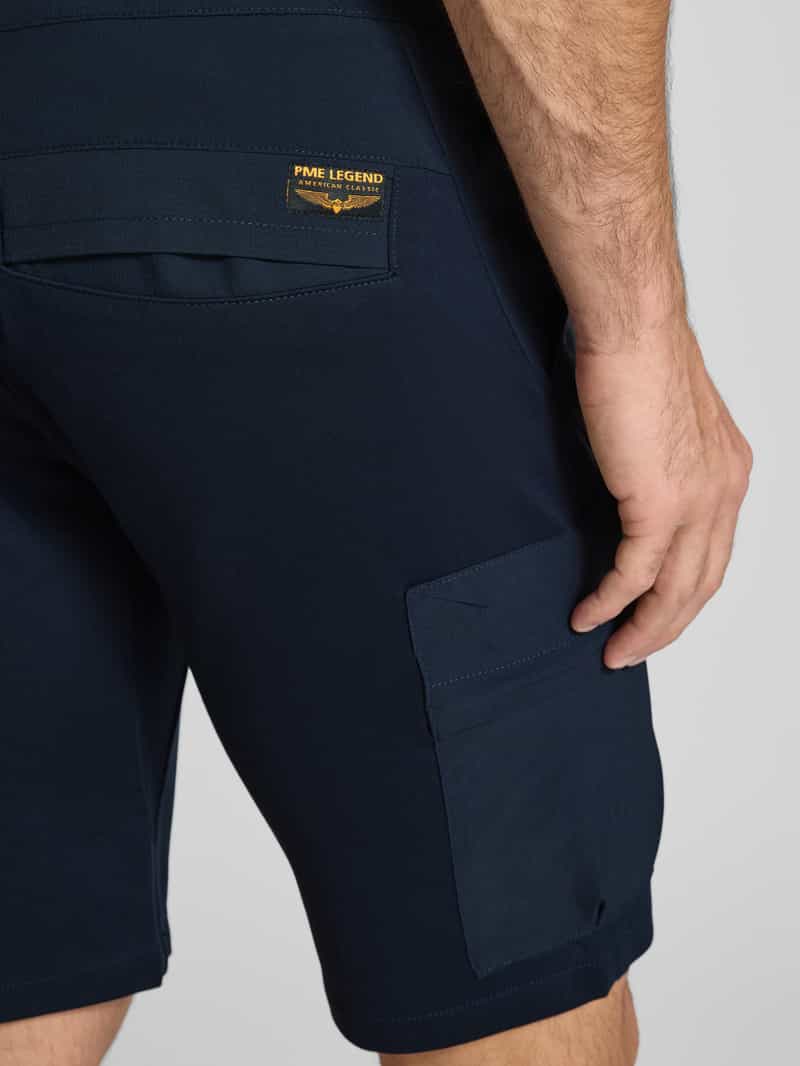 PME Legend Regular fit korte cargobroek met elastische band model 'AIRYLON'