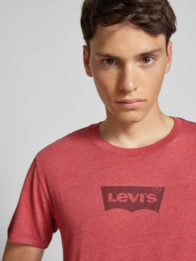 Levi's T-shirt met labelprint