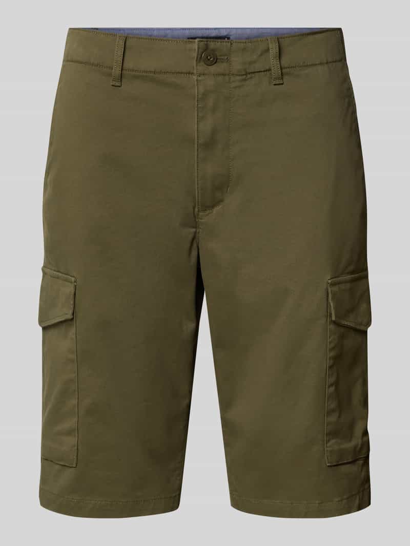 Tommy Hilfiger Regular fit korte cargobroek van een mix van katoen en elastaan