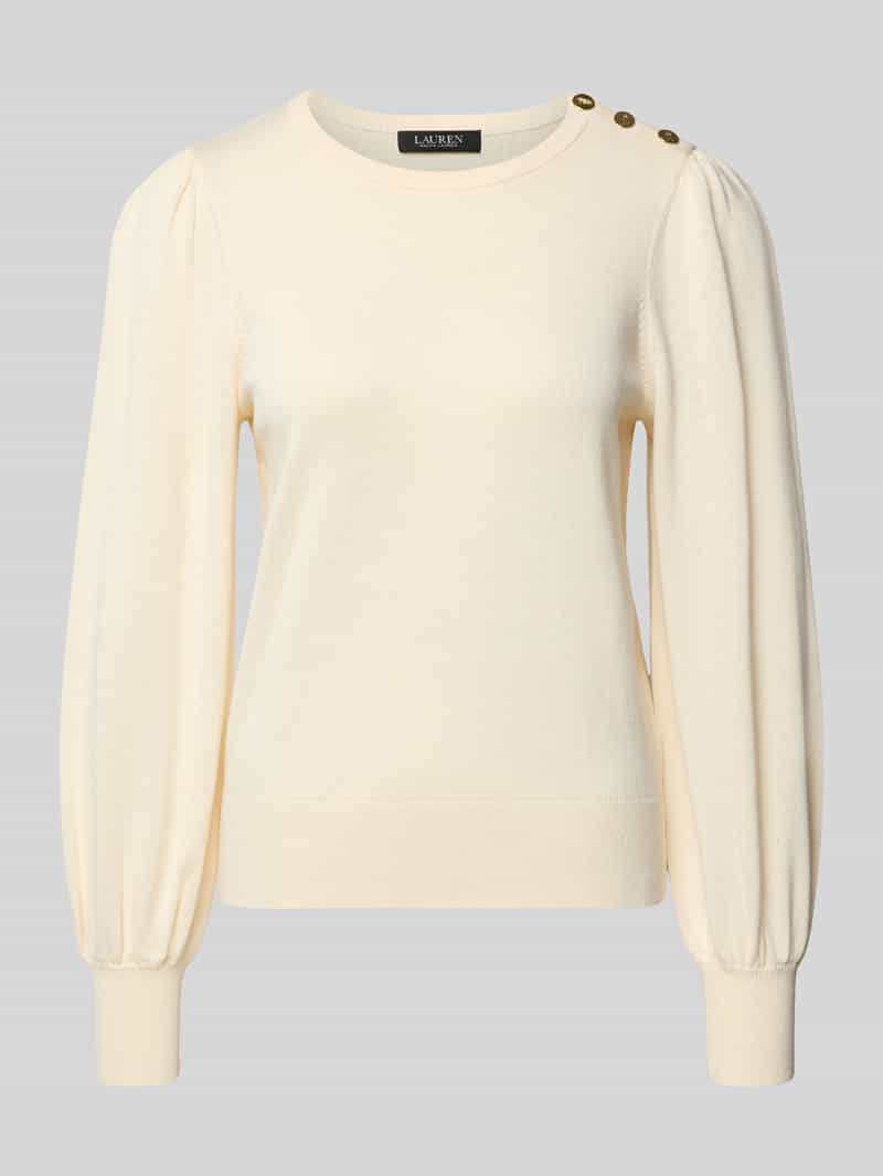 Lauren Ralph Lauren Gebreide pullover met knopen model 'DONTREY'