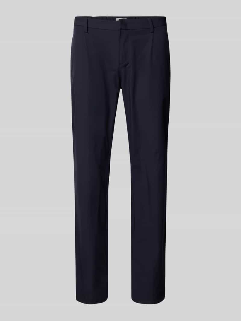 Roy Robson Slim fit chino met bandplooien