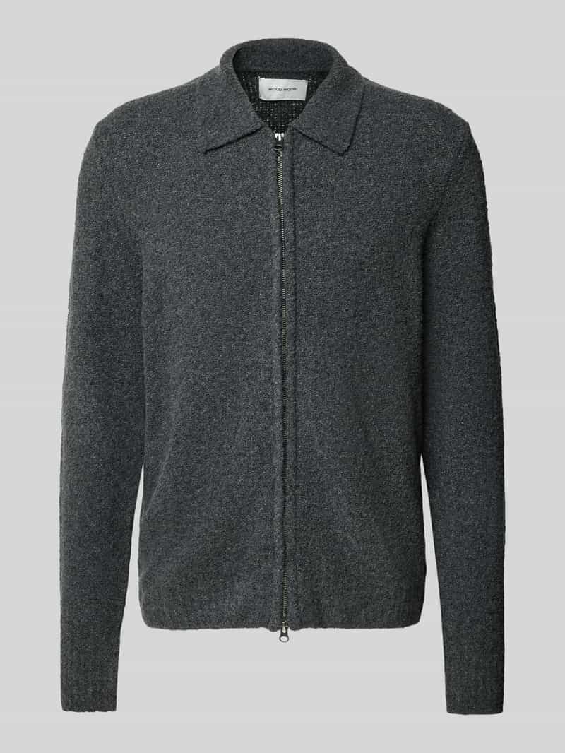 Cardigan met tweewegsritssluiting, model 'Andy'