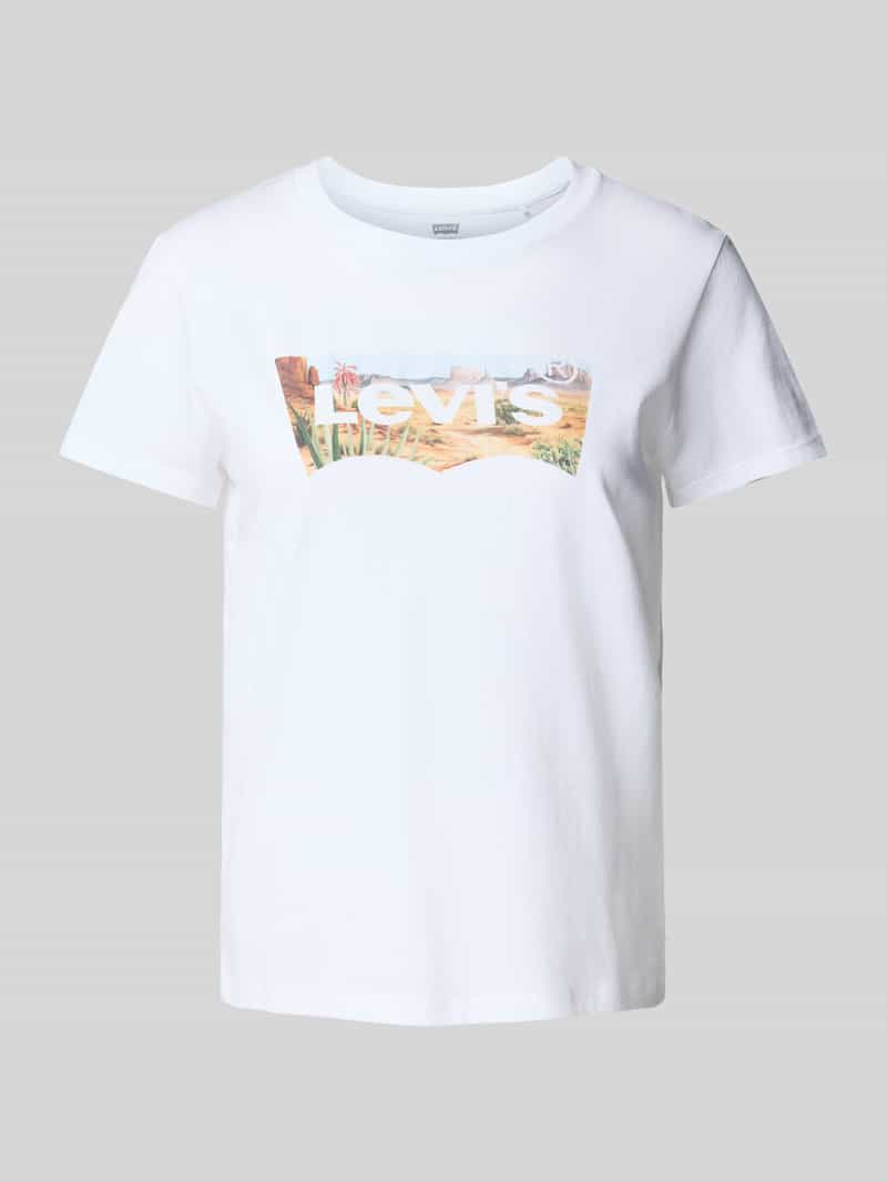 Levi's T-shirt met labeldetails model 'THE PERFECT TEE'