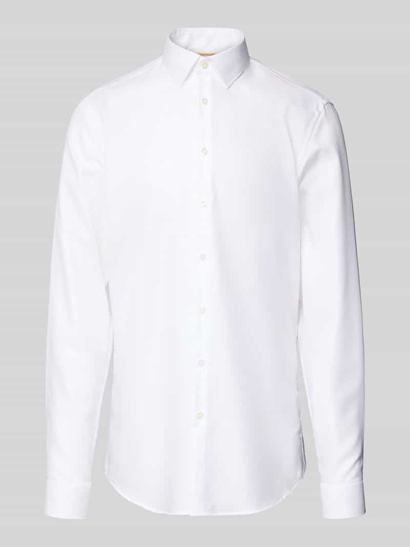 Jake*s Slim fit zakelijk overhemd met extra lange mouwen