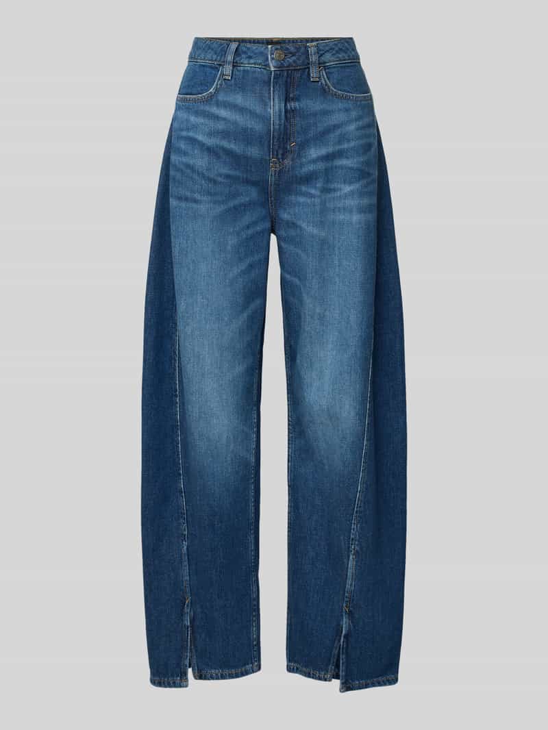 Boss Orange Wide leg jeans met steekzakken model 'BALOON SPLIT'