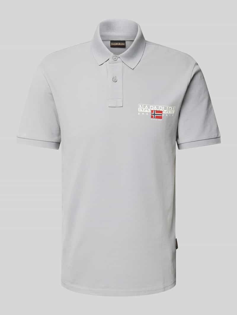 Napapijri Slim fit poloshirt met labelprint model 'AYLMER'